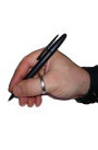 Hand mit Stift